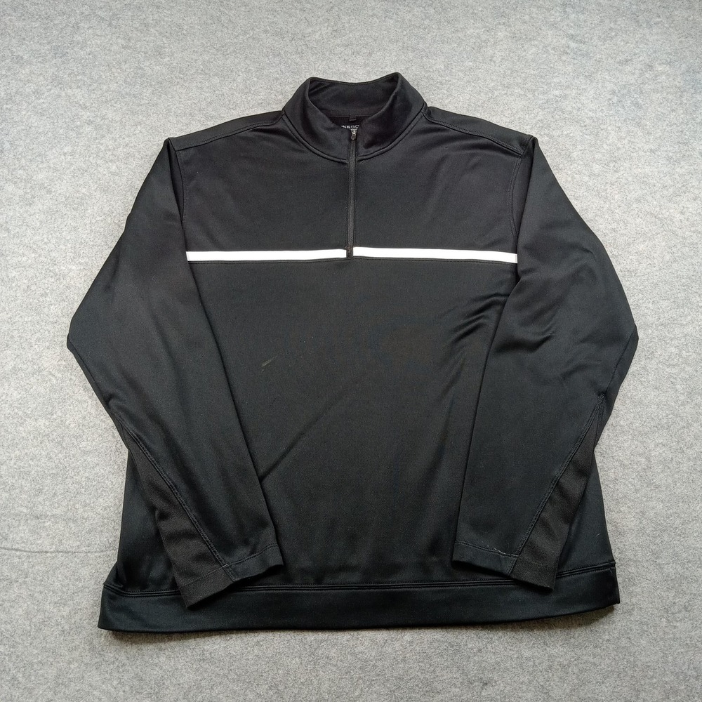 Nike Jacket Mens Large Black Therma-FIT 1/4 Zip Golf Pullover Fleece Lined